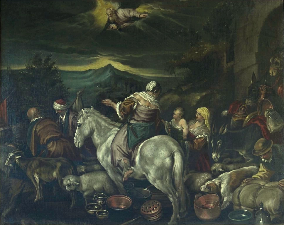 84-Dio ordina ad Abramo di partire per Canaan -Palazzo Bonsignori-Siena